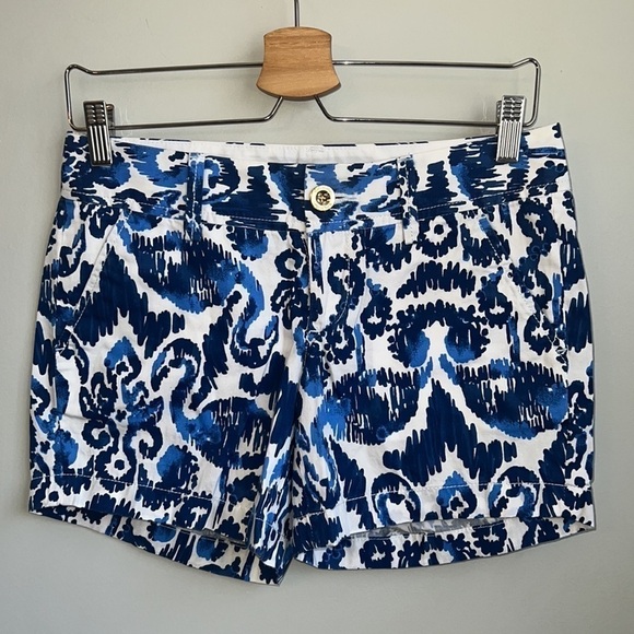 Lilly Pulitzer Callahan Short Blue Flamingo SZ 00 - Picture 3 of 8
